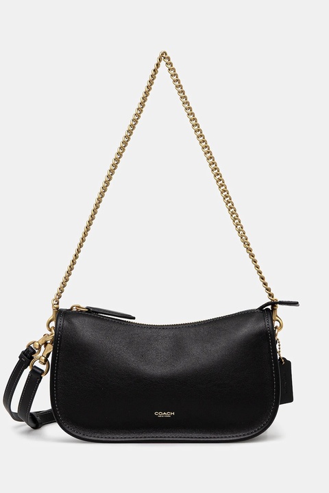 Coach torebka skórzana Waverly kolor czarny CCC36 - zdjęcie produktu nr 1