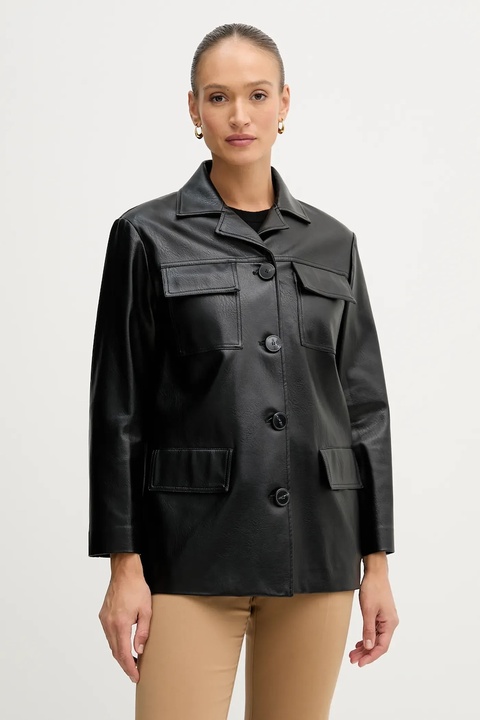 Sisley kurtka kolor czarny przejściowa 2RRDLN05U - zdjęcie produktu nr 1