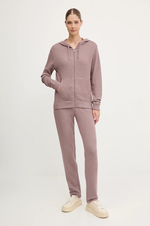 Chantelle bluza damska kolor różowy z kapturem gładka C15WL5 - zdjęcie produktu nr 2