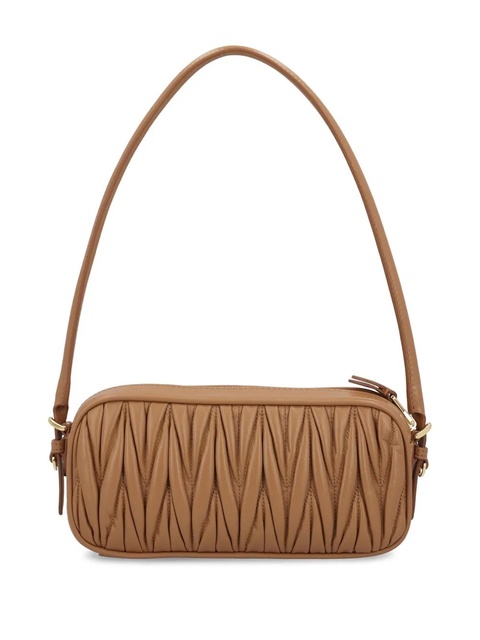 Miu Miu quilted-leather shoulder bag - Brown - zdjęcie produktu nr 2