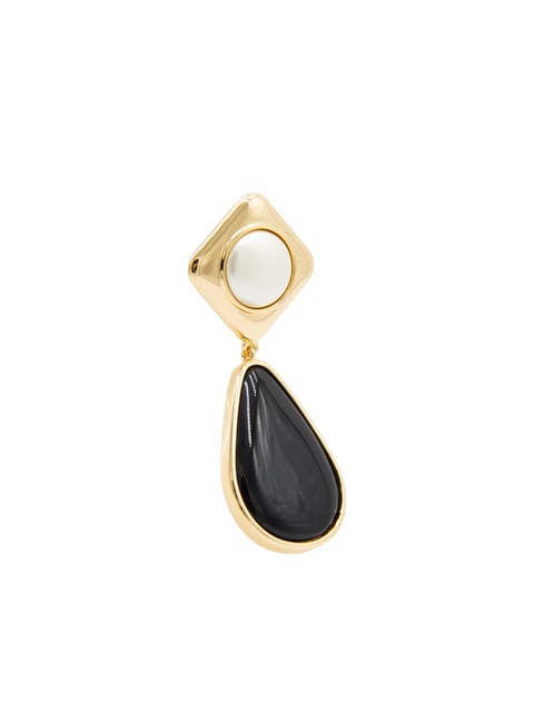 Self-Portrait teardrop earrings - Black - zdjęcie produktu nr 2