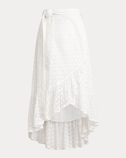 RALPH LAUREN - Haftowana spódnica midi - zdjęcie produktu nr 1