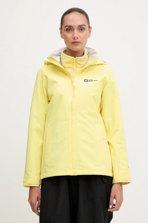 Jack Wolfskin kurtka outdoorowa Trailtime 2L kolor żółty A63902 - zdjęcie produktu nr 1