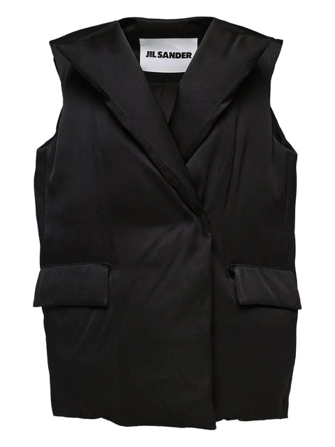 Jil Sander quilted lapels vest - Black - zdjęcie produktu nr 1