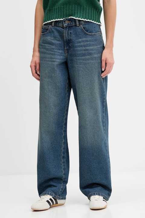 Dickies jeansy HERNDON damskie high waist DK0A4YPY - zdjęcie produktu nr 1