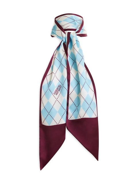 Essentiel Antwerp argyle-print scarf - Red - zdjęcie produktu nr 2