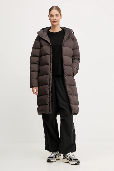 Jack Wolfskin kurtka puchowa Frozen Palace damska kolor brązowy 1204133 - zdjęcie produktu nr 2
