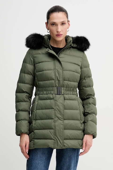 Geox kurtka puchowa CATRIA kolor zielony zimowa W5626G T3152 - zdjęcie produktu nr 2