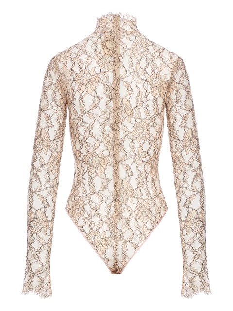 Valentino Garavani lace high-neck bodysuit - Neutrals - zdjęcie produktu nr 2