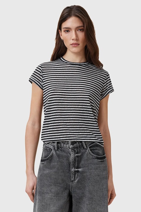AllSaints t-shirt bawełniany ANNA damskie kolor czarny W007JY - zdjęcie produktu nr 1