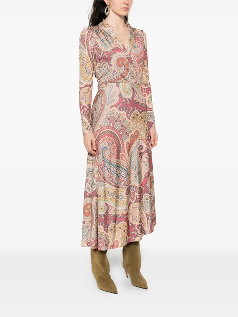 ETRO paisley wrap dress - Neutrals - zdjęcie produktu nr 2