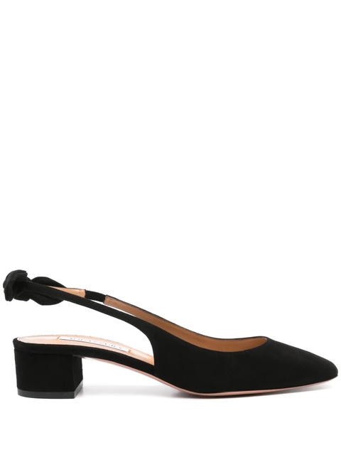 Aquazzura Very Bow Tie 35mm pumps - Black - zdjęcie produktu nr 1