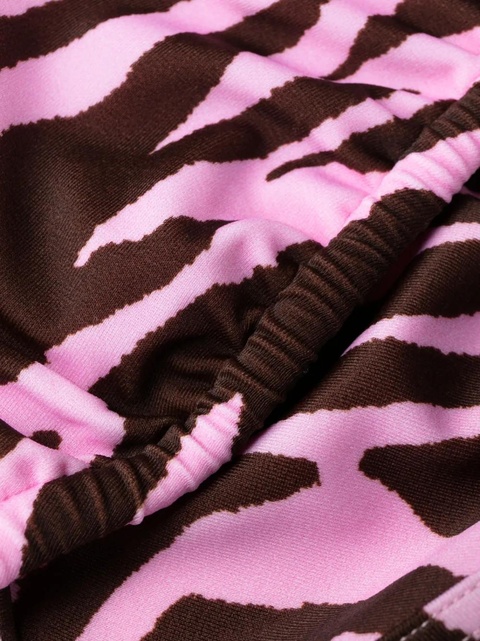 The Attico zebra-print bikini - Brown - zdjęcie produktu nr 2