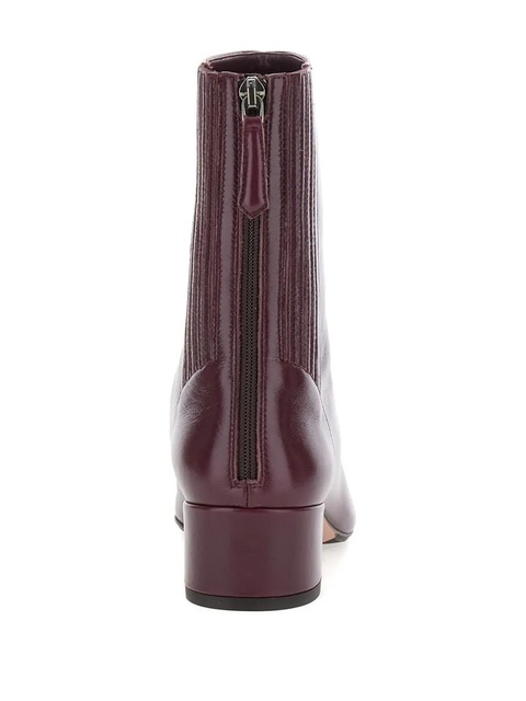 Aquazzura 35mm leather zip-fastening boots - Red - zdjęcie produktu nr 2