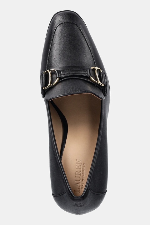 Lauren Ralph Lauren czółenka skórzane Tasha Tl kolor czarny na słupku 802P04169001 - zdjęcie produktu nr 2