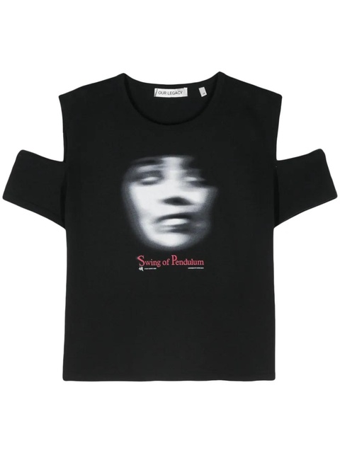 OUR LEGACY Punk cotton T-shirt - Black - zdjęcie produktu nr 1