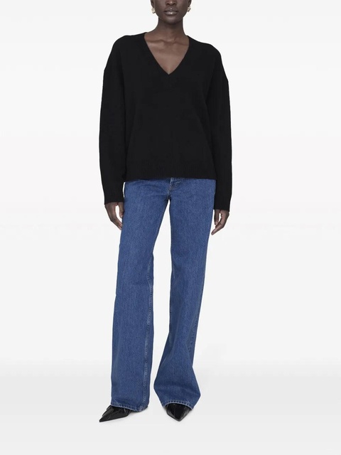 ANINE BING Lee V-neck cashmere jumper - Black - zdjęcie produktu nr 2