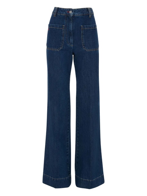 Victoria Beckham Alina straight-leg jeans - Blue - zdjęcie produktu nr 2