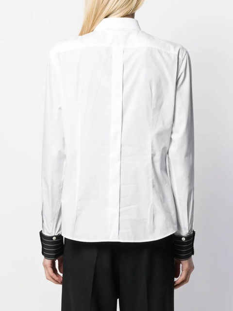 Dolce & Gabbana contrasting plastron tuxedo shirt - White - zdjęcie produktu nr 2