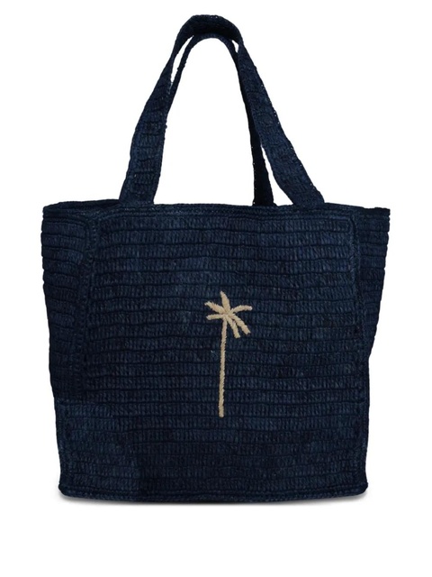Manebi embroidered-logo tote bag - Blue - zdjęcie produktu nr 1