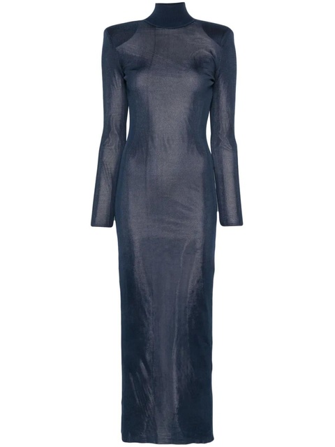Self-Portrait knitted maxi dress - Blue - zdjęcie produktu nr 1