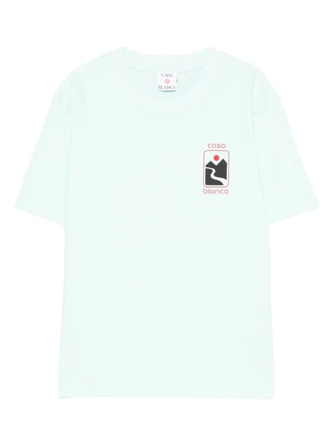 Casablanca Sunset Valley graphic-print T-shirt - Blue - zdjęcie produktu nr 1