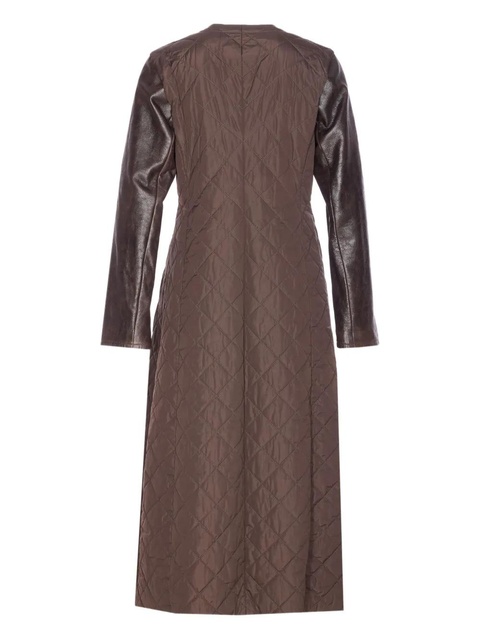 Max Mara quilted leather sleeve berta coat - Brown - zdjęcie produktu nr 1