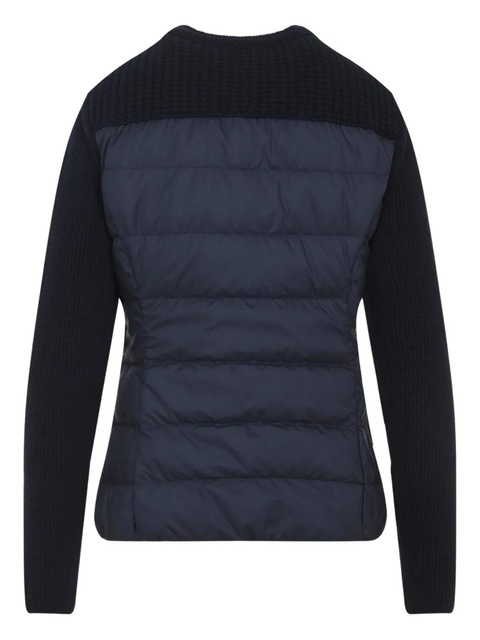 Moncler ribbed zip-front fitted jacket - Blue - zdjęcie produktu nr 2