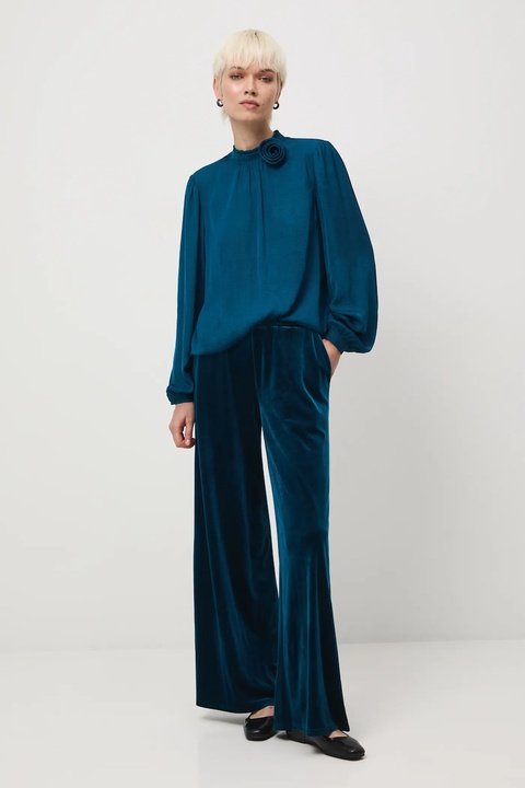 Medicine bluzka damska kolor turkusowy gładka - zdjęcie produktu nr 1