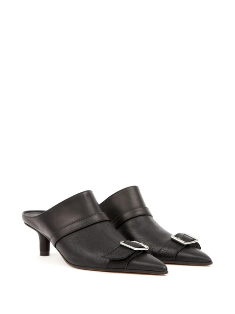 MM6 Maison Margiela Rider 50mm pointed-toe mules - Black - zdjęcie produktu nr 1