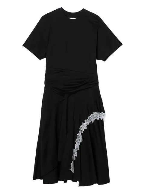 3.1 Phillip Lim lace-trim panelled midi dress - Black - zdjęcie produktu nr 2