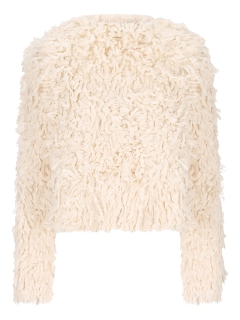 ISABEL MARANT Fedra faux-fur jacket - Neutrals - zdjęcie produktu nr 2