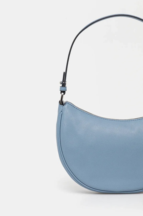 MICHAEL Michael Kors torebka skórzana kolor niebieski 32S5S8QU1L - zdjęcie produktu nr 2