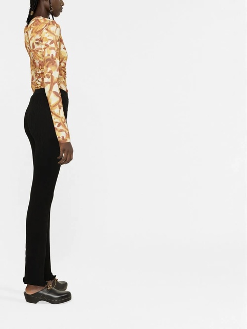 Rabanne knitted flared trousers - Black - zdjęcie produktu nr 2