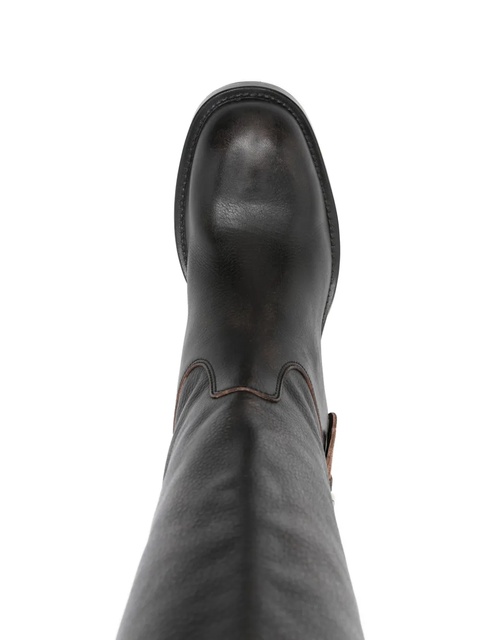 Chloé 60mm biker over-the-knee boots - Black - zdjęcie produktu nr 2