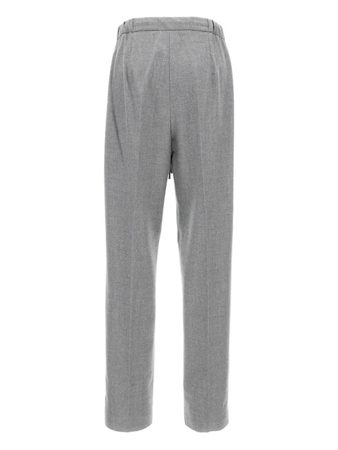 Max Mara pleated-front drawstring trousers - Grey - zdjęcie produktu nr 2