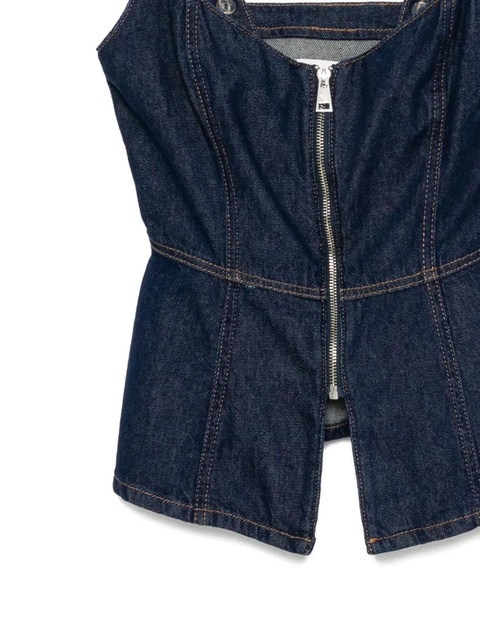 Reformation Zeta top - Blue - zdjęcie produktu nr 2