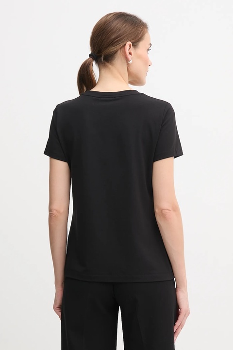 Dkny t-shirt KNIT TOPS damski kolor czarny P5GHZWNA - zdjęcie produktu nr 2