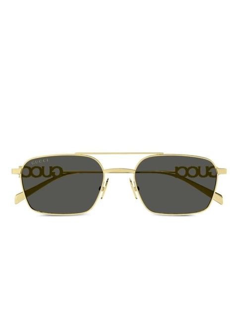Gucci Eyewear navigator-frame sunglasses - Gold - zdjęcie produktu nr 1