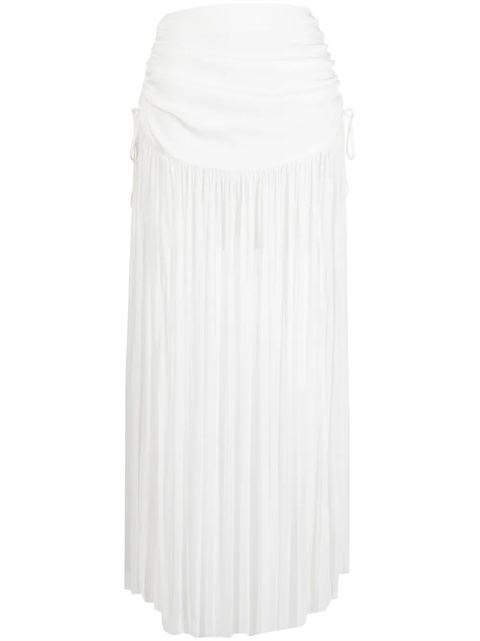 Christopher Esber sheer tulle-panel maxi skirt - White - zdjęcie produktu nr 1