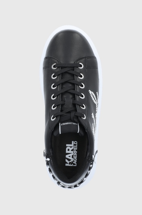 Karl Lagerfeld Buty skórzane KAPRI KL62572.000 kolor czarny na platformie - zdjęcie produktu nr 2