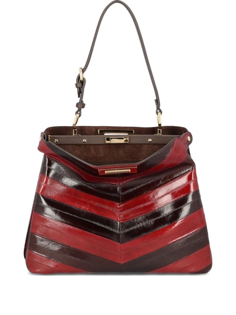 FENDI medium Peekaboo Soft shoulder bag - Brown - zdjęcie produktu nr 1