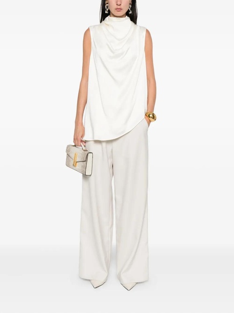 Róhe cowl-neck sleeveless top - Neutrals - zdjęcie produktu nr 1