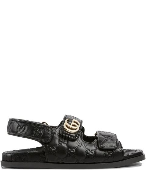 Gucci Double G flat sandals - Black - zdjęcie produktu nr 1