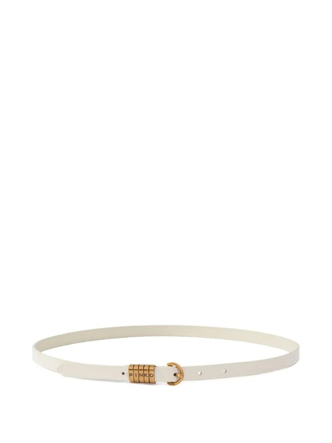 PINKO logo-lettering belt - White - zdjęcie produktu nr 1