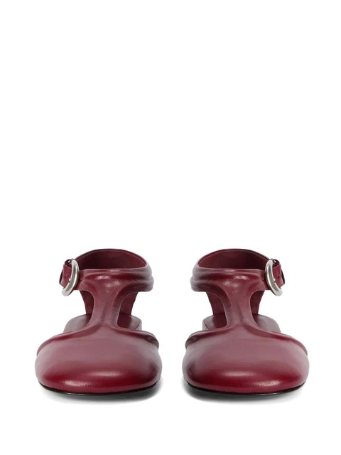 Jil Sander Mary Jane ballerina shoes - Red - zdjęcie produktu nr 2