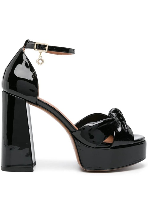 Maje 115mm leather platform sandals - Black - zdjęcie produktu nr 1