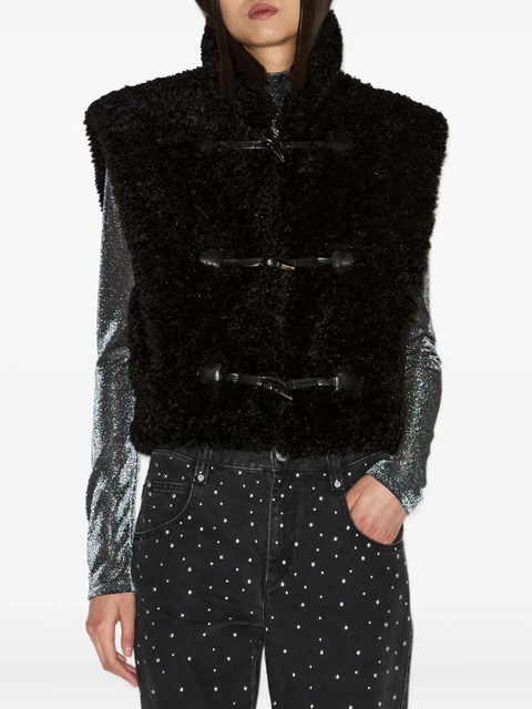 MARANT ÉTOILE Alisa toggle gilet - Black - zdjęcie produktu nr 1