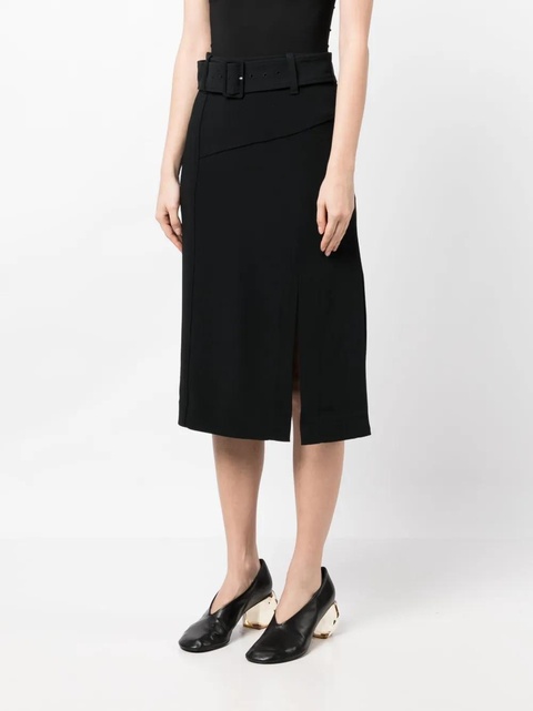 3.1 Phillip Lim belted-waist high-waisted skirt - Black - zdjęcie produktu nr 1