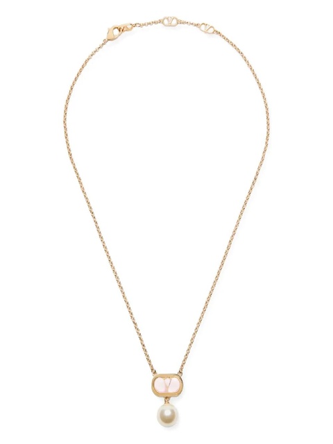 Valentino Garavani Ovalette faux-pearl necklace - Gold - zdjęcie produktu nr 2